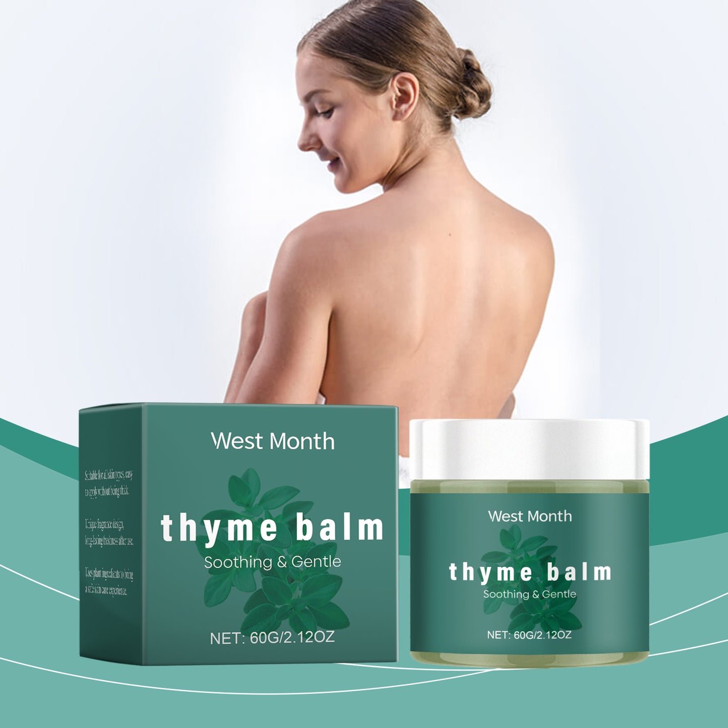 Thyme Extract Body Balm - Deeply Moisturizing & Soothing Skin Cream