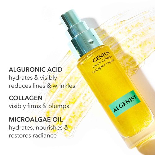 Algenist GENIUS Super Size Liquid Collagen Serum - Firming and Hydrating Face Serum with Collagen + Vitamin E - Helps Visibly Minimize Fine Lines + Wrinkles and Improve Elasticity (2 oz)