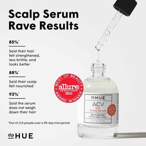 dpHUE ACV Daily Scalp Serum (1.7 fl oz) + ACV Exfoliating Scalp Detox (4 oz) - Helps Soothe Dry Scalps & Activate Healthy Hair Growth