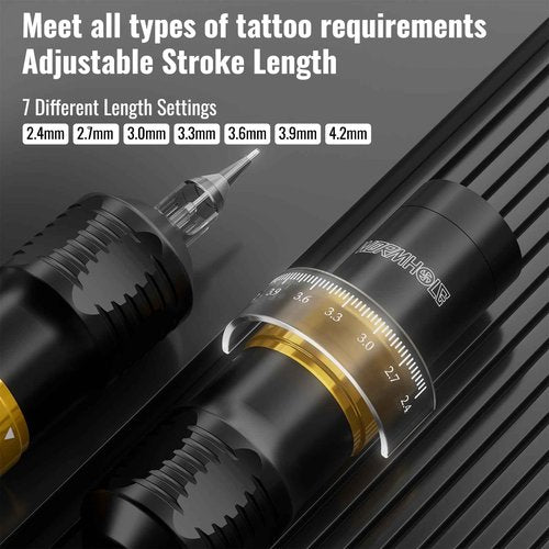 Wormhole Tattoo Wireless Tattoo Gun Kit with 1/2 OZ Xtreme Tattoo Ink 1,500 mAh Capacity Battery, 20PCS Tattoo Needles, Complete Tattoo Machine Kit Wireless Tattoo Pen for Tattooists WTK383