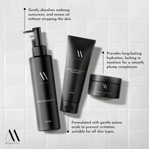 Monopoli Skin Care Set | Complete Routine: 9-Piece Face Care Set for Women & Teens for Anti-Aging, Hydration & Acne Control | Skincare Gift Set & Kits | Premium Skincare Set with Educational Resources