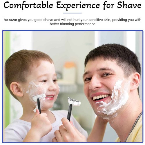 Chumia 500 Pcs Disposable Twin Blade Razor Shaving Safety Razor for Men Individually Wrapped with Clear Safety Cap Bulk Packed Portable for Hotel Guest House Travel Home Use(Black)