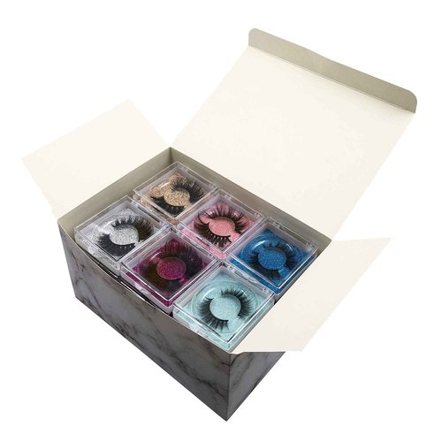 Mink Lashes bulk MIKIWI 30 Pack High Grade Packaging, 3D Mink Lashes wholesale,10-20mm Fluffy Long wispy Eyelashes, 6 Styles Real Mink Eyelashes