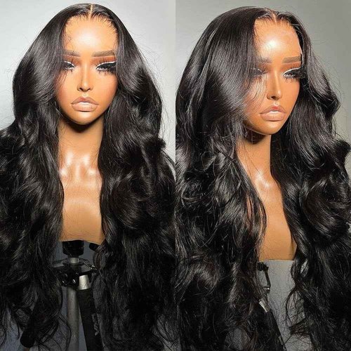 Hailriss 26 Inch 13x6 Lace Front Wigs Human Hair Body Wave Lace Frontal Human Hair Wigs for Women HD Transparent Lace Glueless Wigs Pre Plucked Hairline Brazilian Virgin Body Wave Wig