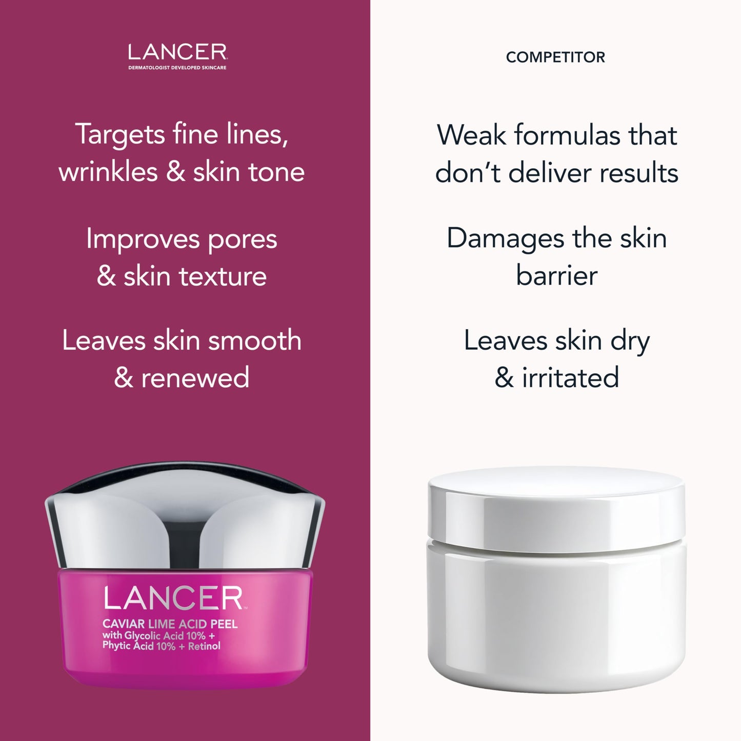 Lancer Skincare Caviar Lime Acid Peel, Retinol Facial Chemical Peel with Brightening Glycolic Acid, 1.7 Fluid Ounces…