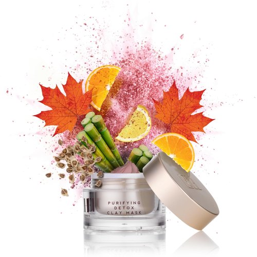 Emma Hardie 50ml Purifying Pink Clay Detox Mask with Cleansing Cloth, To Cleanse, Balance, Exfoliate & Rejuvenate Skin, Suitable for Most Skin Types, Including Sensitive Skin, Vegan & Cruelty Free