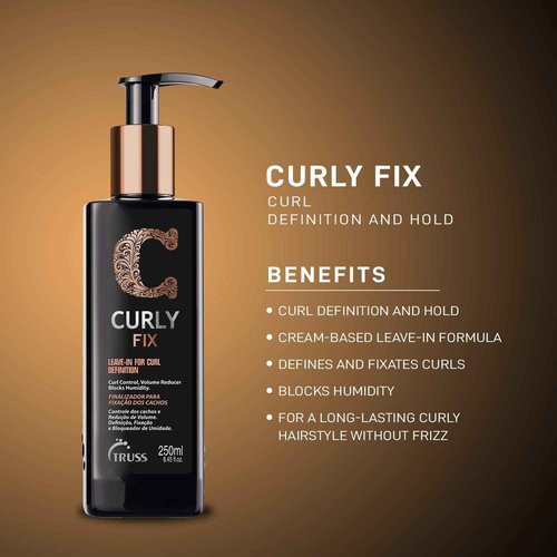 Truss Curly Shampoo - Gentle Cleansing Curl Shampoo Bundle with Curly Fix Styling Cream