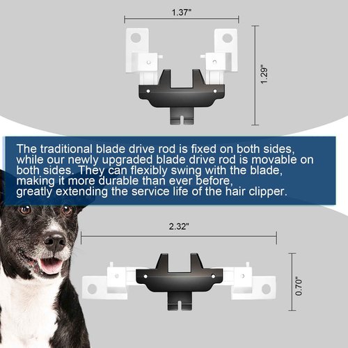DODAER Upgrade Metal Blade Drive Assembly Lever Compatible with Andis AG & AGC pet Clipper (10 Pack)