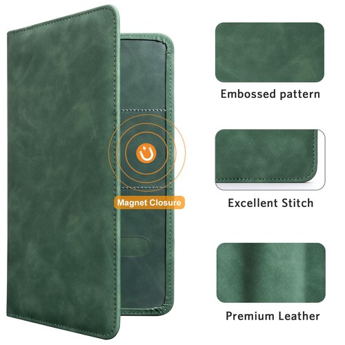 CoBak Car Registration and Insurance Holder - Vehicle Glove Box Car Organizer,Auto Truck Comparment Accessories Case with Magnetic Closure for Essential Document,Driver License,Cards
