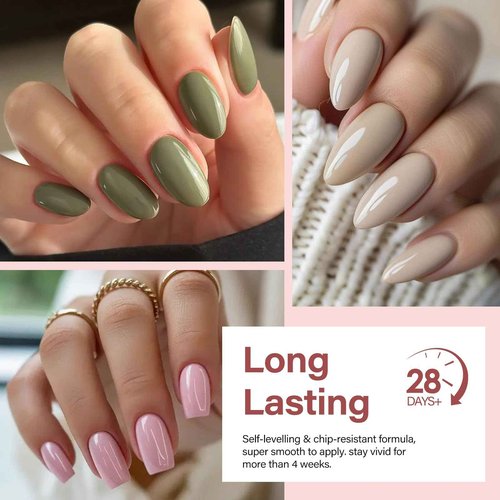 EBANKU 60 Colors Gel Nail Polish Set Same Color Same Bottle with No Wipe Base Top Coat Soak Off Gel Polish Kit Nail Art Manicure Salon DIY at Home for Women