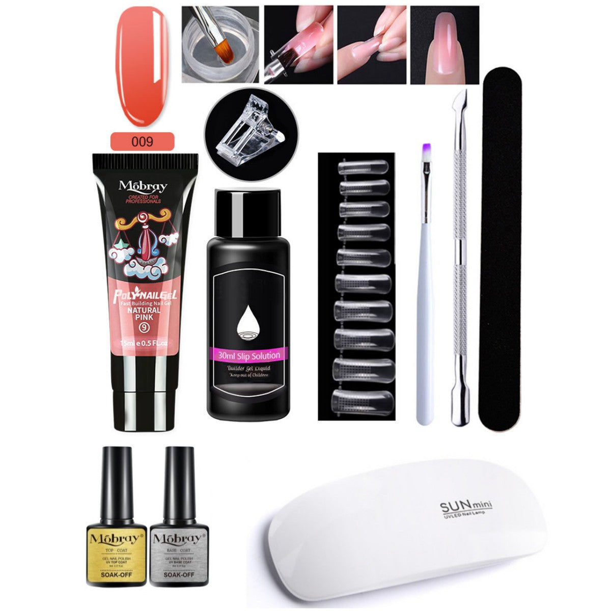 Nail Art Resin Extender Kit - 12 Colors