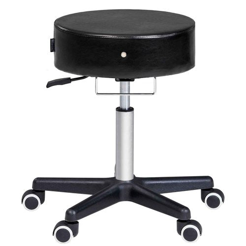 Master Massage Glider Ergonomic Round Swivel Adjustable Rolling Hydraulic Stool Barber Dental Chair for Therapist, Clinic, Tattoo, Spas, Facial, Beauty, Lash, Salons, Home, Studio, Office Use