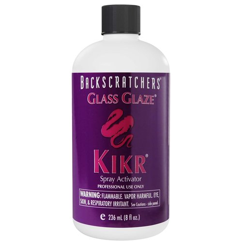 BackScratchers Kikr Spray Activator - Fiberglass Or Silk Wrap Nail Extension Glue - Nail Activator Spray - 8 oz.