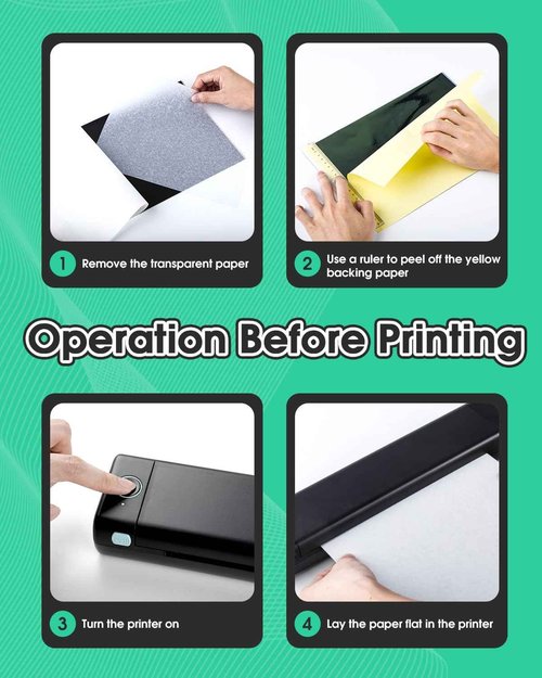 Phomemo M08F Wireless Tattoo Transfer Stencil Printer with 45 pcs Free Transfer Paper Tattoo Transfer Paper - Tattoo Printer Kit for Tattoo Artists & Tattoo Beginners