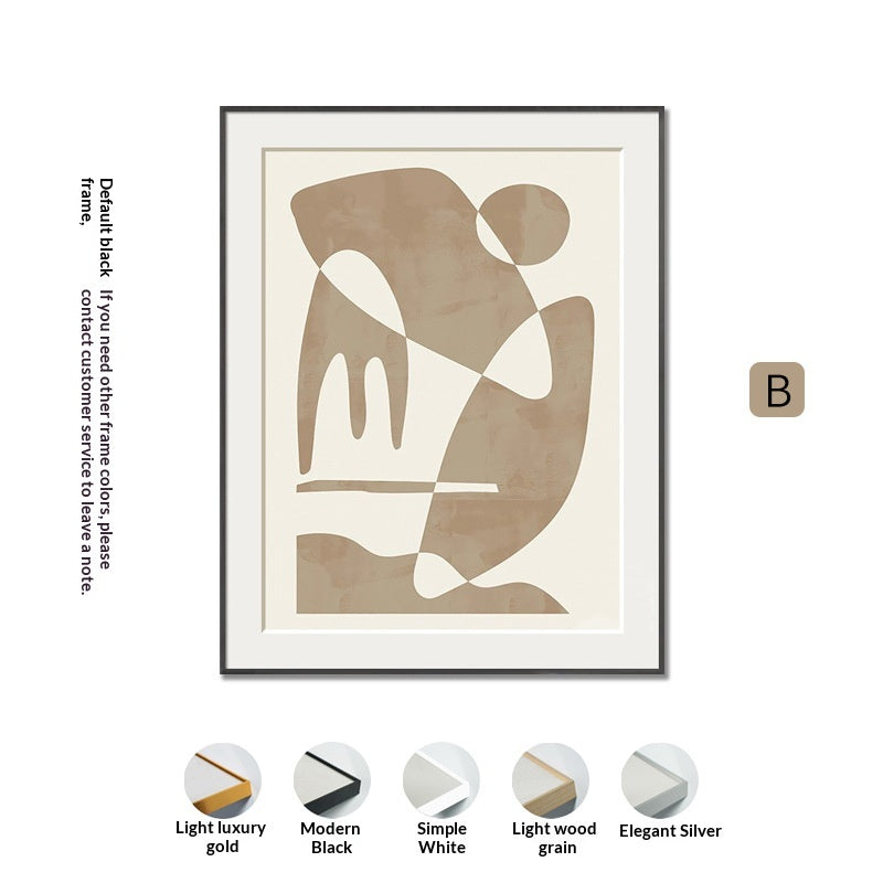 Nordic Light-Luxury Wall Art in Black and White Lines - Modern Minimalist Canvas Decor
