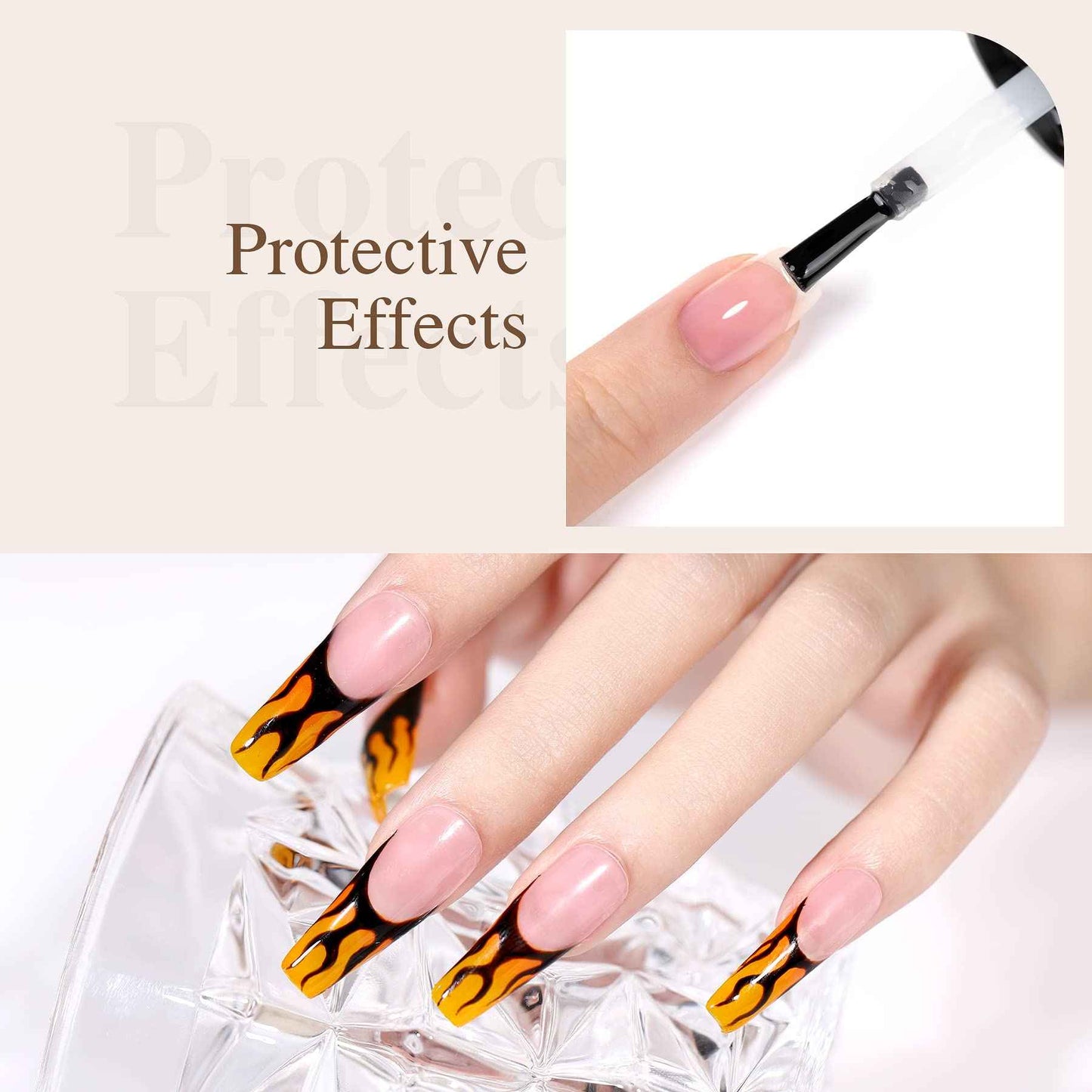 L'UGX Rechargeable Nail Dust Collector and Base Top Coat Set