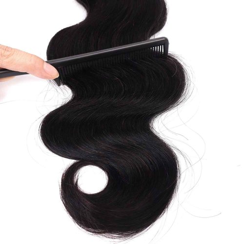 Poghes Human Hair Body Wave 3 Bundles Human Hair 12A Brazilian Hair 100% Unprocessed Virgin Human Hair Extensions for Women (12/14/16 Inch)