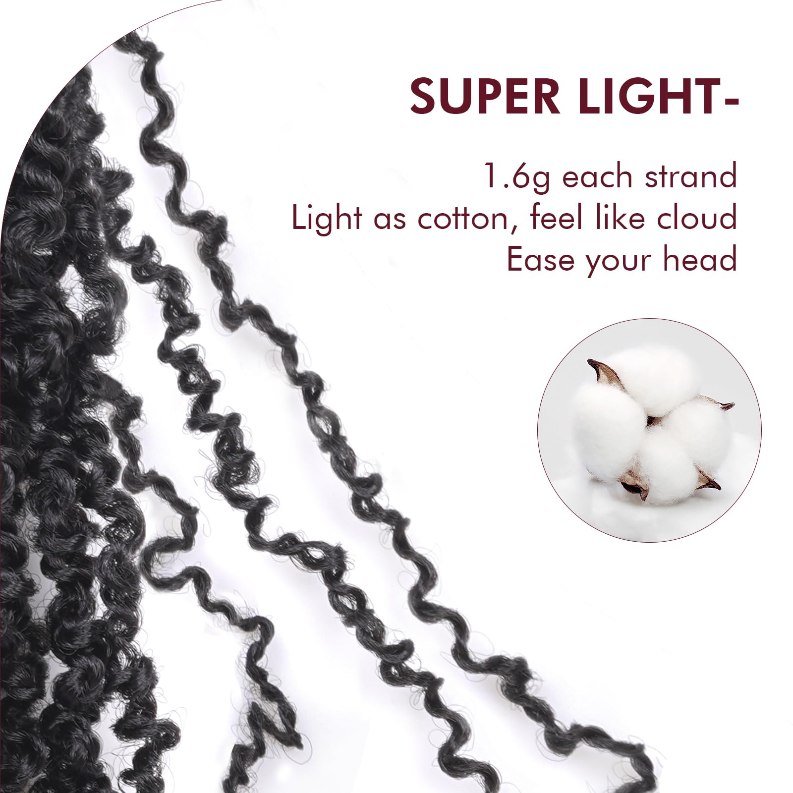 GIX Yanky Twist Crochet Hair - 16 Inch 8 Packs (240 Strands) Natural Black Pre-twisted Fluffy Spring Mini Twist Short Bob Passion Twist, Pre-Looped Crochet Braids Braiding Hair (16 Inch, 1B-8P)