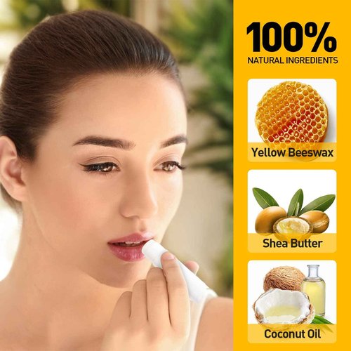 DMSKY Lip Balm Bulk Unlabeled 300 Pack, Custom Chapstick Bulk Natural Ingredients Vitamin E Shea Butter, Gift For Baby Shower & Wedding Favors