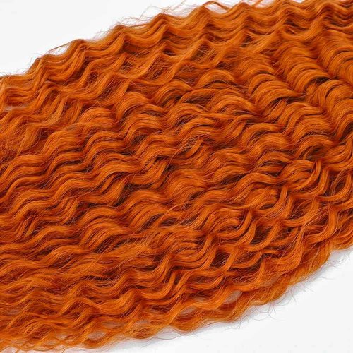 Suhkrpt 24 26 28 Inch Ginger Human Hair Bundles Color 350 Deep Wave Orange Hair Extensions