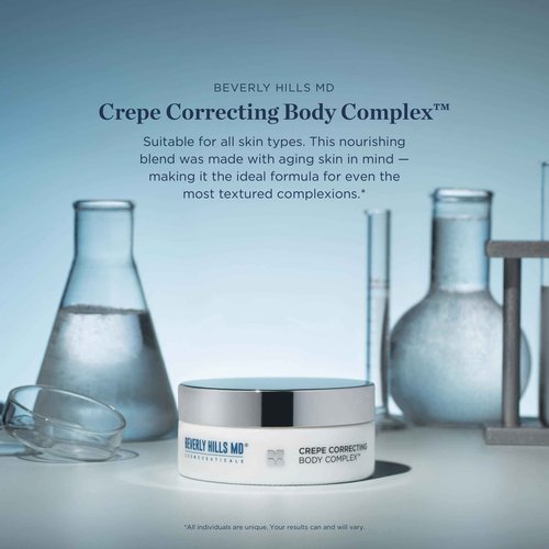 Beverly Hills MD Crepe Correcting Body Complex- Reduce Wrinkles & Smooth Skin- Full Body Anti-Aging Cream for Firming and Hydrating- Correct Thinning Skin on Chest, Arms, Legs, Stomach w/Niacinamide