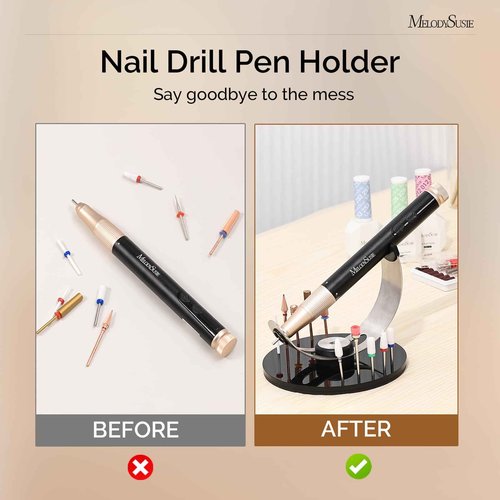 MelodySusie Professional 2 in 1 Nail Drill with Nail Lamp with MelodySusie Nail Drill Holder