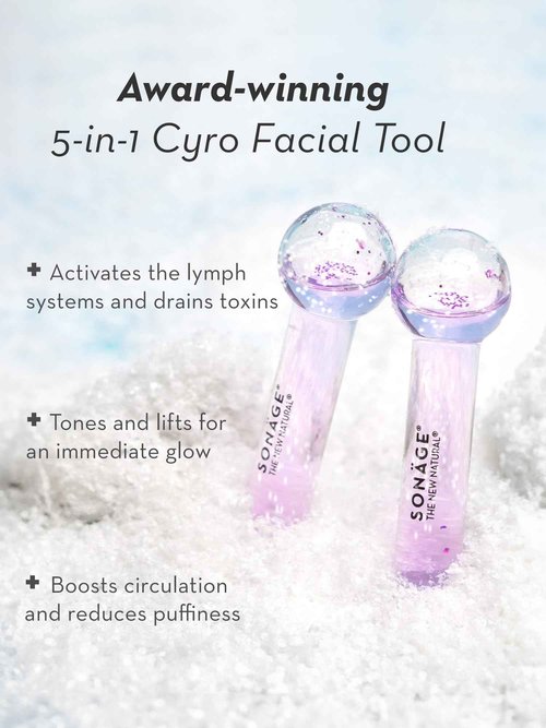 SONAGE Baby Frioz Facial Ice Globes: Cryotherapy Tool for Cooling Facial Massage | Puffiness & Redness Relief