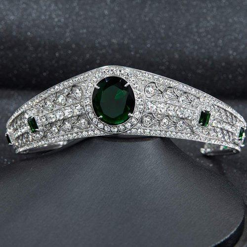 The Greville Emerald Kokoshnik Replica Tiara,Princess Eugenie Wedding Tiara HG086A