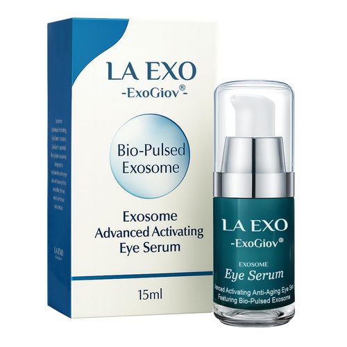 LA EXO Exosome Eye Serum – Advanced Anti-Aging Eye Treatment for Puffiness, Dark Circles & Fine Lines – Brightening, Smoothing & Hydrating Undereye Skin Care for a Youthful Look – 15ml