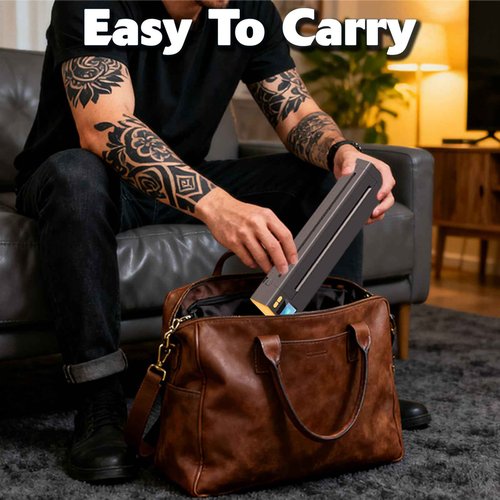 XR3 Tattoo Stencil Printer Tattoo Printer with LED Display & 10 Pcs Transfer Paper, Portable Thermal Tattoo Printer, Bluetooth Transfer Machine, Stencil Printer Compatible with Phones Pad, Orange