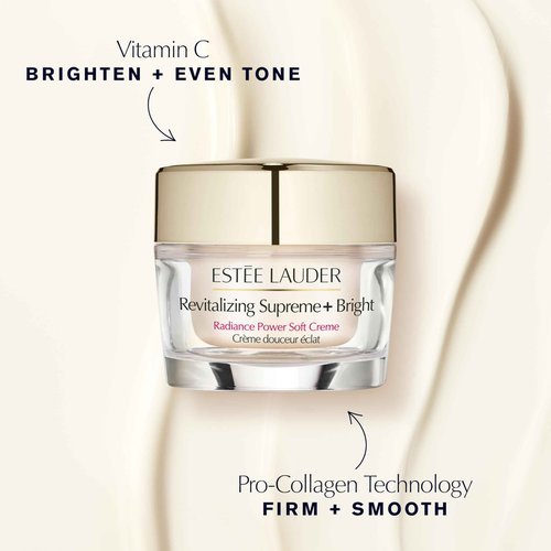 Estée Lauder Revitalizing Supreme+ Bright Radiance Power Soft Cream | Face Moisturizer with Vitamin C | Targets Dark Spots & Dullness, 1.7 Ounce, Refill
