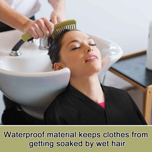 Toulite 20 Pcs Salon Robes black Salon Smocks for Clients Hair Client Gown Cape for Men Women(Classic)