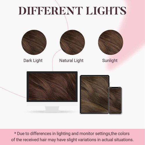 MAXITA Sew in Hair Extensions Real Human Hair, 20 inch 100g Chocolate Brown Remy Straight Human Hair Weft Extensions, Full Hair Double Weft Soft Sew in Extensions