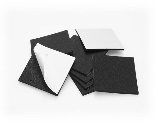 Slipstick GorillaPads Non Slip Furniture Pads/Gripper Feet Floor Protectors (Set of 8) Premium 3 Inch Square Self Adhesive Rubber Stoppers for Furniture Legs, Black, CB155-8