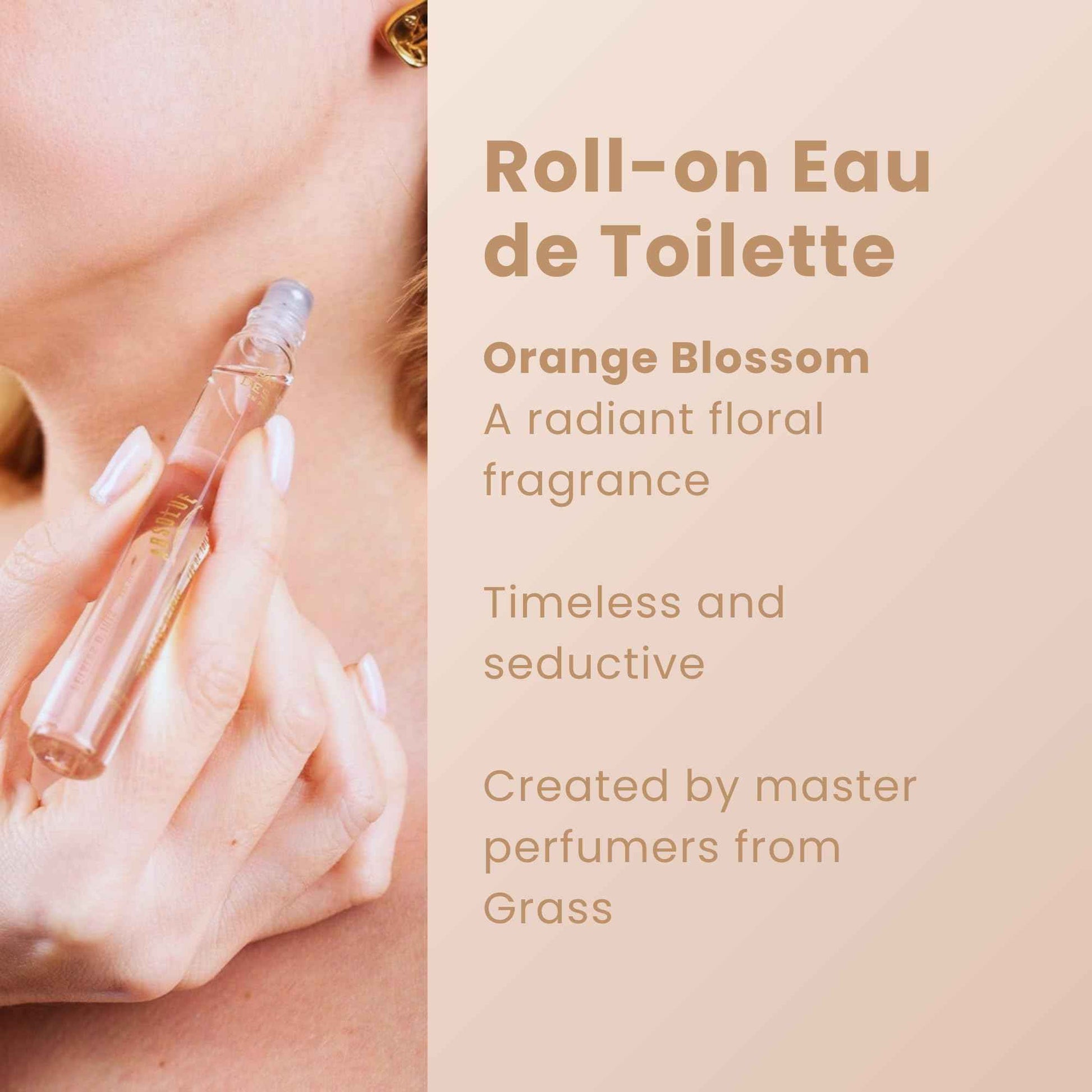 Panier des Sens - Orange Blossom Gift Set for Women - Roll On Perfume + Hand Cream + Bar Soap - Thank you, Birthday Gift for Her - Self Care Kit with 96% Natural Ingredients - Skin Care Set