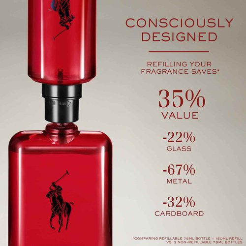 Ralph Lauren Fragrances Polo Red - Eau de Toilette - Men's Cologne - Woody & Spicy - With Grapefruit, Saffron, and Redwood - Medium Intensity - 4.2 Fl Oz