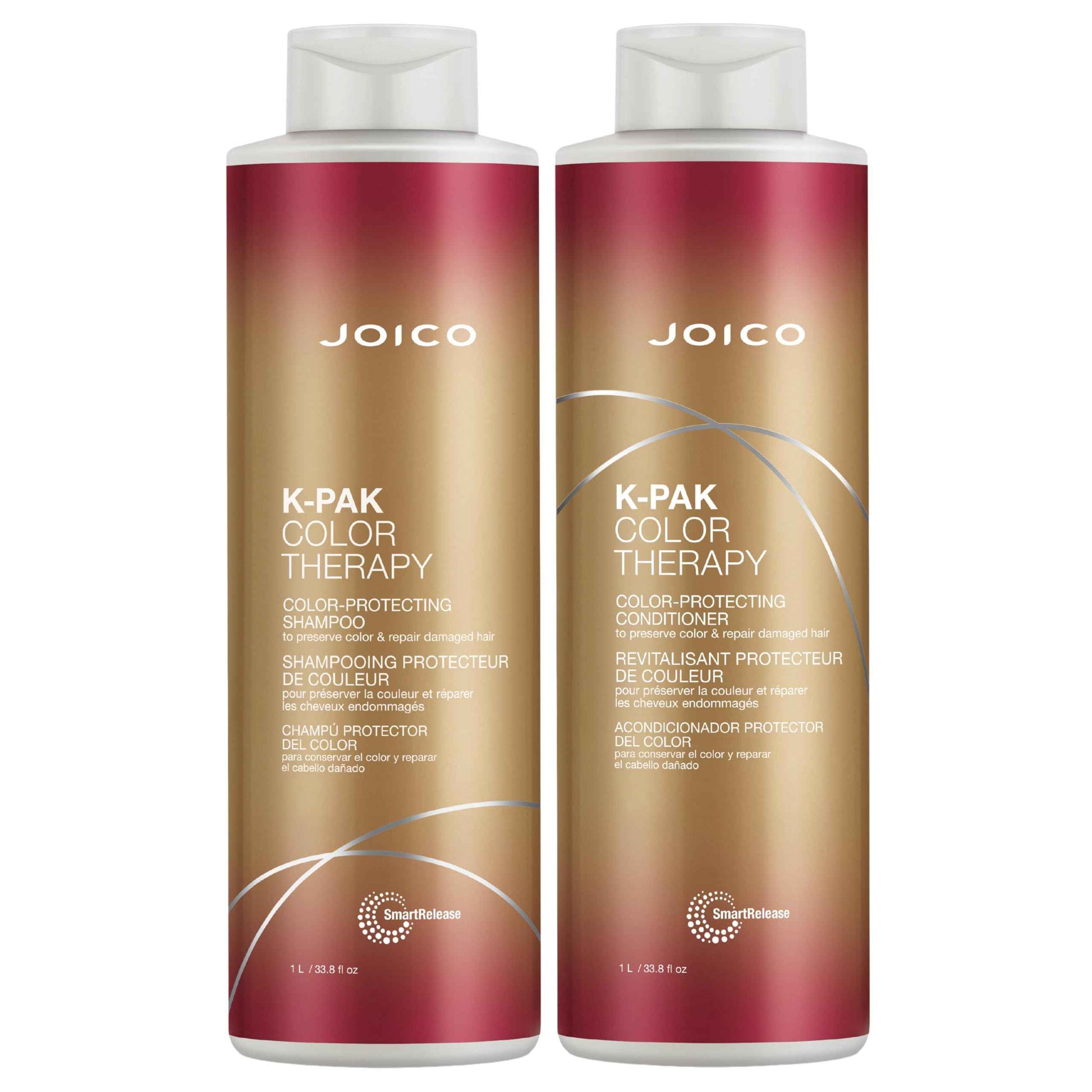Joico K-PAK Color Therapy Color-Protecting Shampoo and Conditioner | For Color-Treated Hair | Boost Shine | Improve Elasticity | Repair Breakage | Rebuild Damaged Hair | With Keratin & Argan Oil