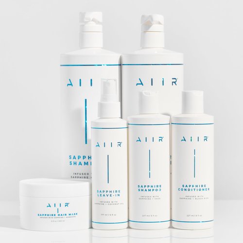 AIIR Sapphire Mask - Deep Conditioning Hair Treatment for Damage Hair Repair, Hyaluronic Acid Hydrates & Moisturizes Dry Hair, Strengthen and Smooth Frizzy Hair, Color Safe, 6 oz