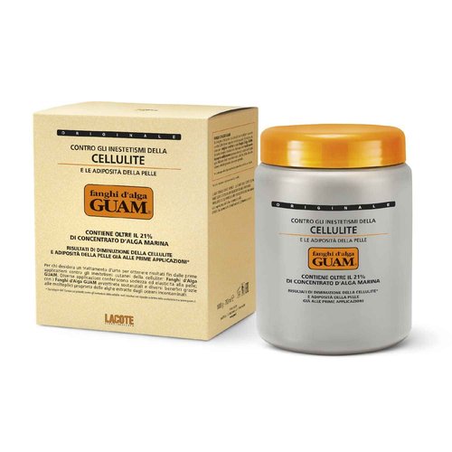 Guam Anti-Cellulite Hot Seaweed Mud ORIGINAL FORMULA | Sculpting Body Wrap To Remove Cellulite, Skin Tightening Treatment For Thighs And Legs, Inches Reduction, 1000 gr