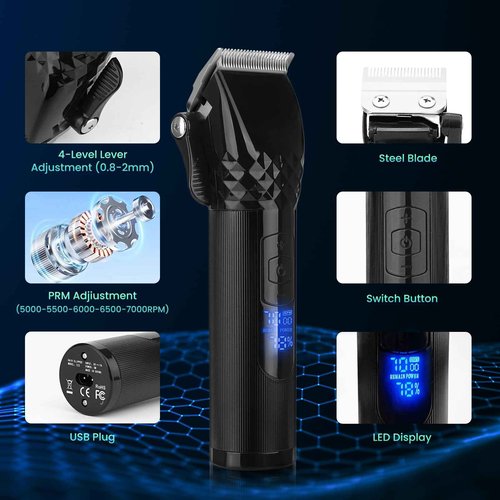 Soonsell 4-in-1 manscape Beard Trimmer for Men+ 2-in-1 Cordless Hair Clipper and Trimmer Set