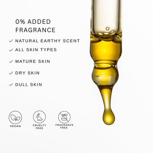 DEWI SKIN Vitamin C + Squalane Night Facial Oil – Hydrating - Nourishing Botanical Blend with Rosehip, Marula, Camellia & Bakuchiol for Soft, Glowing Skin