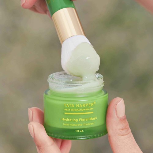 Tata Harper Hydrating Floral Face Mask, Multi-Hyaluronic Acid Redness Reducing Mask, 30ml