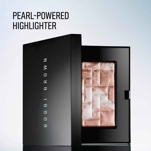 Bobbi Brown Highlighting Powder | Pearl-Infused Highlighter Makeup For Luminous Cheeks & Eyes | Gel-Powder Hybrid, 0.28 Ounce, Sunset Glow
