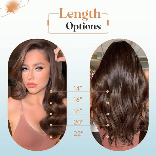 Elailite Clip in Human Hair Extensions, 125g 16 Inch 7pcs #16P22 Light Blonde Highlighted Golden Blonde 100 Real Human Hair, Double Weft Soft Natural Straight Brazilian Remy Human Hair for Women