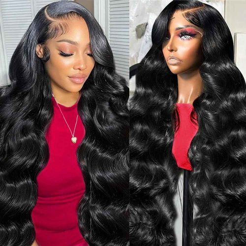 Cikana 30 Inch Lace Front Wigs Human Hair Pre Plucked 180% Density Body Wave Transparent HD 13x6 Lace Frontal Wigs Glueless Body Wave Wig for Women with Baby Hair