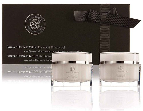 Forever Flawless Facial Peeling Gel and Moisturizing Cream. Two-Step Face Treatment. SPA Exfoliation at Home and Optimal Hydration for a Flawless Look