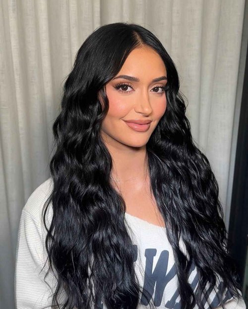 WIGNEE Natural Wavy Real Human Hair Wig 4x1 Lace Part Wigs Unprocessed 10A Grade Brazilian Virgin Hair Wig 18 Inch Black Middle Part Wigs for Women Human Hair Glueless Wear and Go