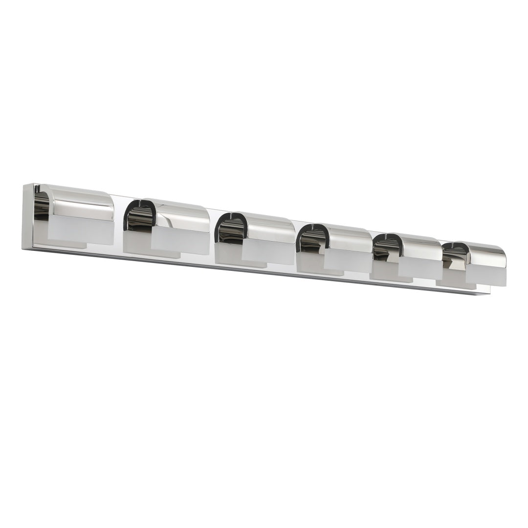 6-Light Modern Bathroom Vanity Light - LED Over Mirror Fixture