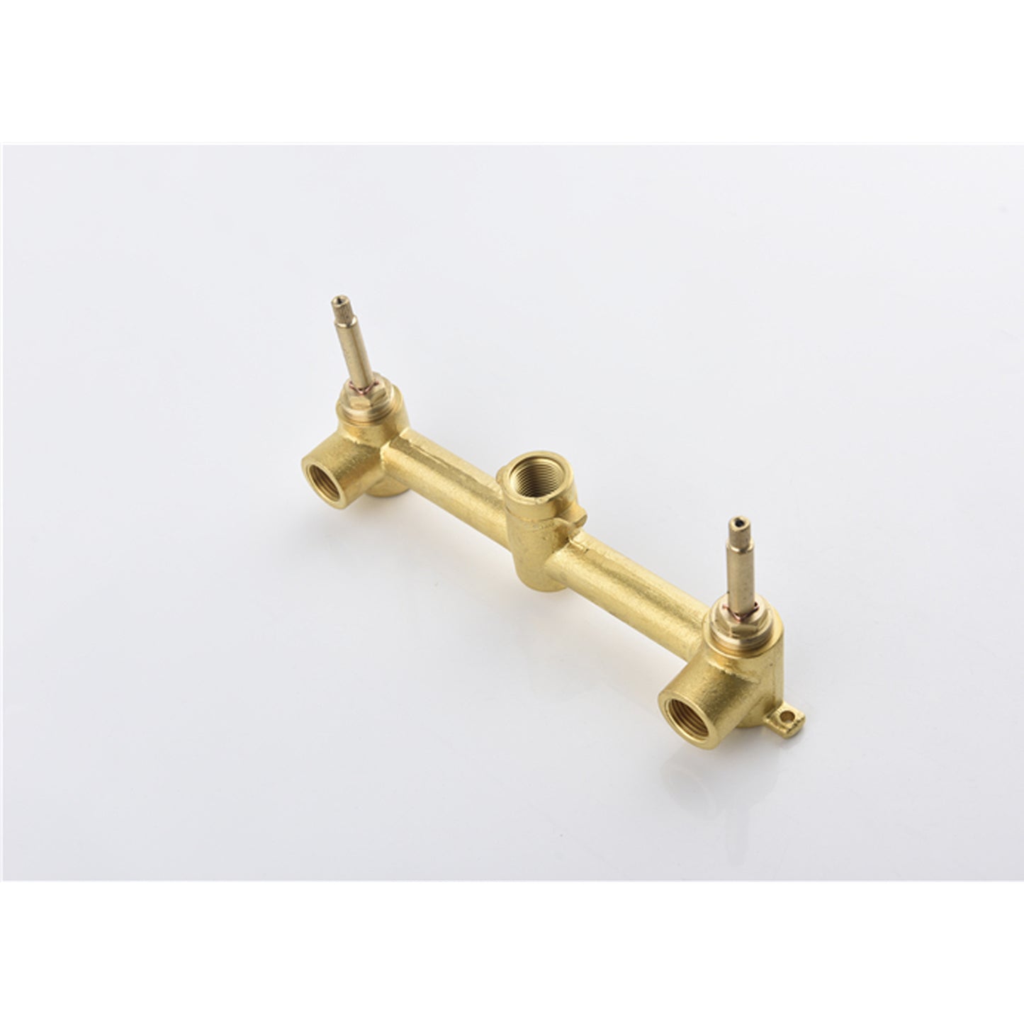 Wall-Mounted Bathroom Sink Faucet - Matte Black Brass