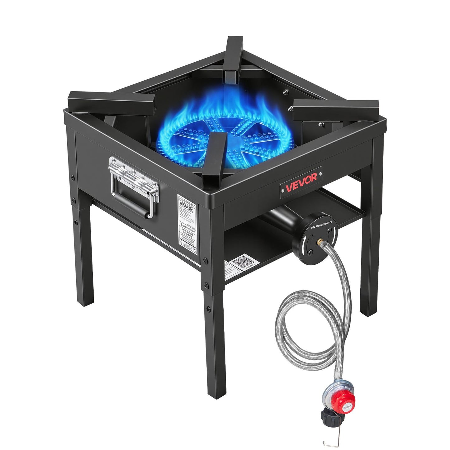 Outdoor Propane Gas Stove 200,000 BTU Camping Cooker Heavy Duty Steel BBQ